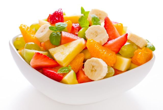 Fruit salad in the bowl