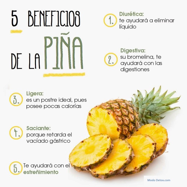 piÑa beneficios